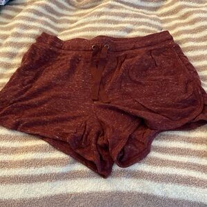 maroon athletic shorts